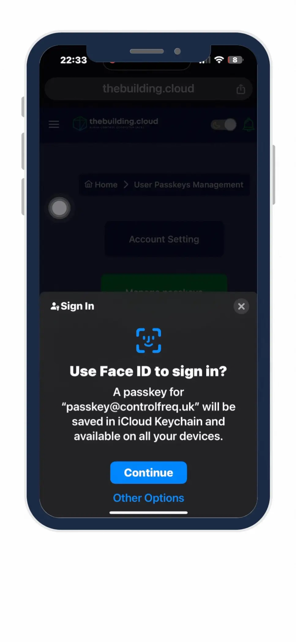 Passkey demo